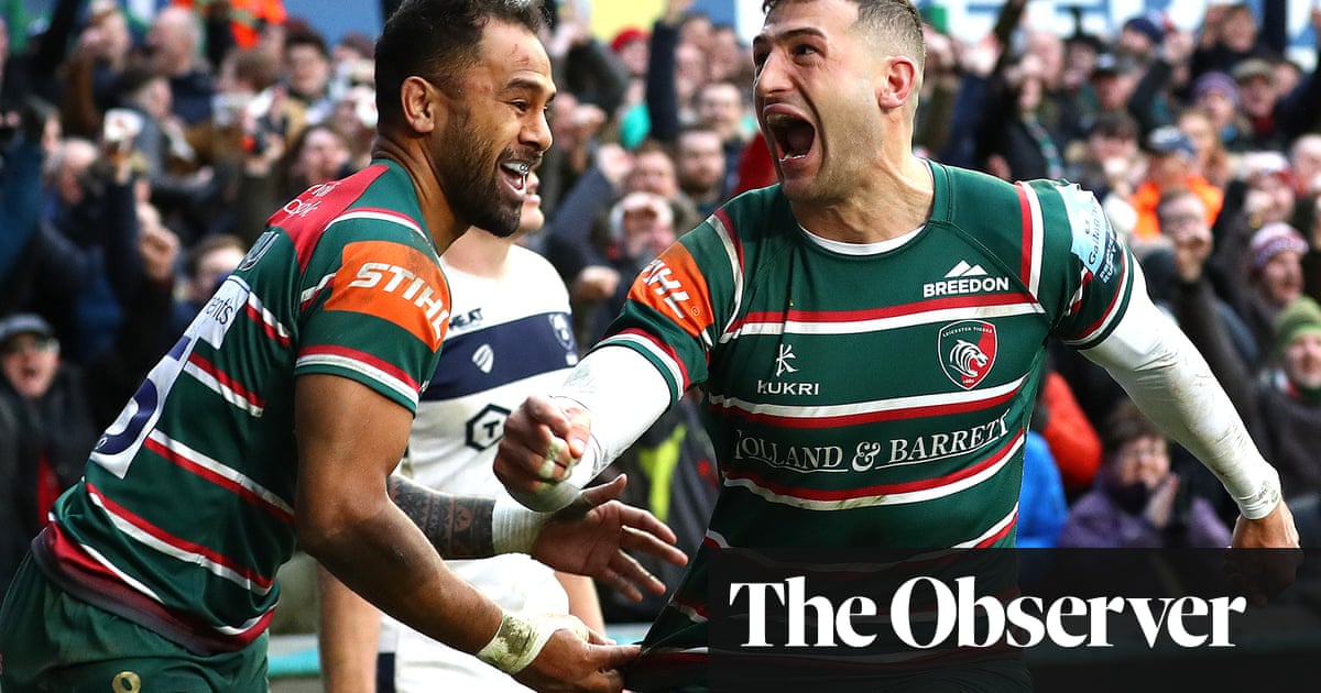 Jonny May double helps Leicester ease relegation fears with win over Bristol