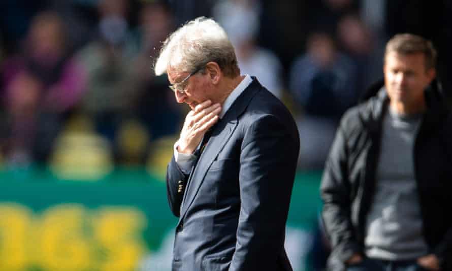 Roy Hodgson during Watford’s defeat by Leeds at Vicarage Road, where he has yet to win a point as the club’s manager.
