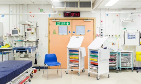 Views of the paediatric A&E at Bristol Royal Infirmary