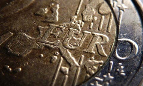 A two-euro coin