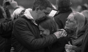 Knife victim Katie Rough’s parents Paul and Alison at a ceremony in York to release balloons on what would have been her eighth birthday.