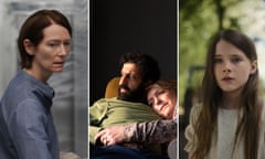 From left: Tilda Swinton in Memoria, Adeel Akhtar and Claire Rushbrook in Ali & Ava, Catherine Clinch in The Quiet Girl.