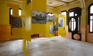 An exhibition inside Casa Ronald, an early 20th-century townhouse that has been restored as an arts hub