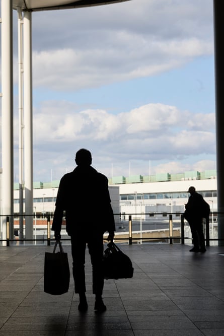 Charles leaves Heathrow airport, heading into an uncertain future.