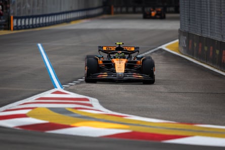 Lando Norris in his McLaren.
