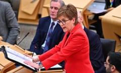 Nicola Sturgeon during first minister's questions