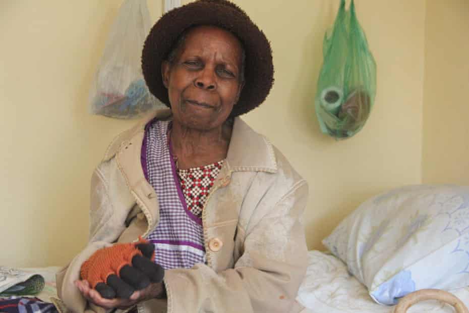 Angelica Chibiku, a resident at Harare’s Society for the Destitute Aged home for older people.