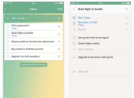 Seven Of The Best To Do List Apps Apps The Guardian