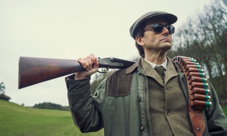David Tennant as Tony Baddingham in the forthcoming TV adaptation of Rivals.