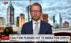 Australia politics live: Plibersek in microphone mishap during Sky News interview with James Paterson; Australians stranded in New Caledonia hit with delays