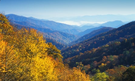 The Smoky Mountains in autumn.
