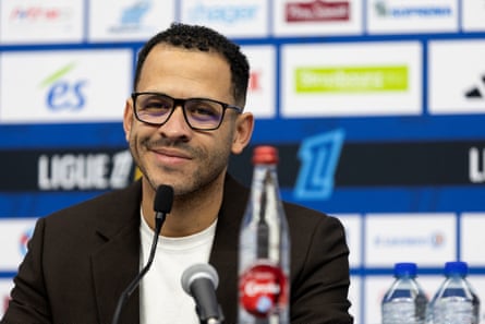 Liam Rosenior looks on during a press conference