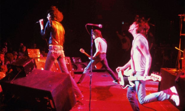 Live and direct … the Ramones, mid-gig.