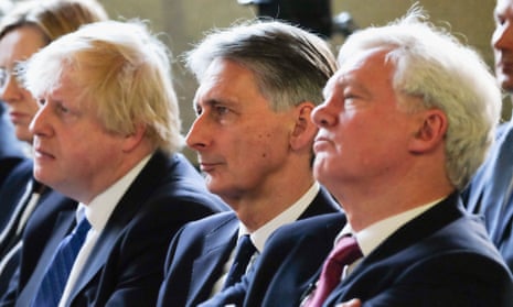 From left: Boris Johnson, Philip Hammond and David Davis