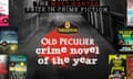 Theakston Old Peculier Crime Novel of the Year logo, and some of the titles on the longlist.
