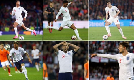 England’s pluses and minuses: Trent Alexander-Arnold (top left), Joe Gomez and Harry Winks as well as Kyle Walker (bottom left), Harry Kane and John Stones