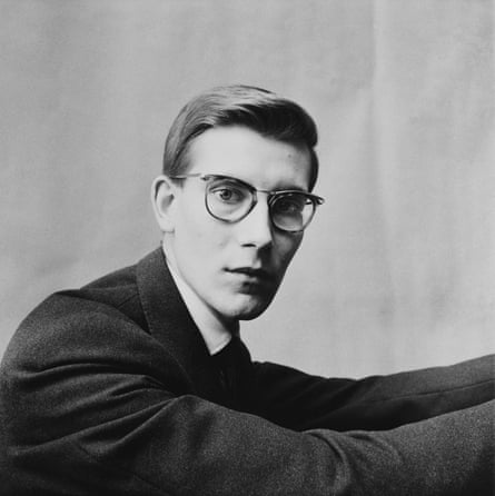A portrait of Yves Saint Laurent in Paris in 1957