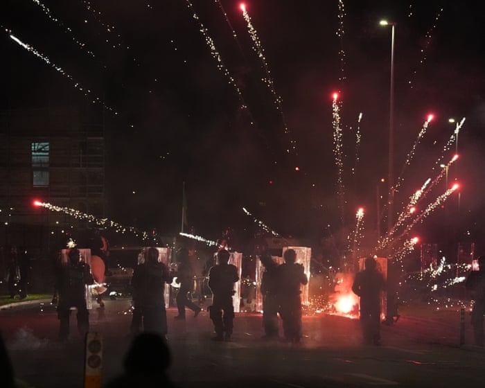 Third night of unrest in Dublin as protesters target asylum hotel