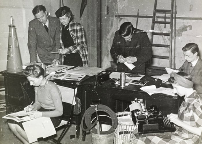 The Wartime Vogue Office. Image via The Guardian. The Wartime Vogue Office. Image via The Guardian.