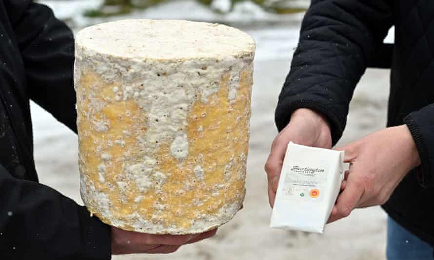 Artisan cheese produced by the  Cheshire Cheese Company.