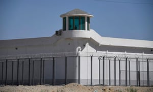 A high-security facility near what is believed to be a re-education camp on the outskirts of Hotan, in Xinjiang.