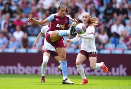 Kenza Dali in action for Aston Villa last year.
