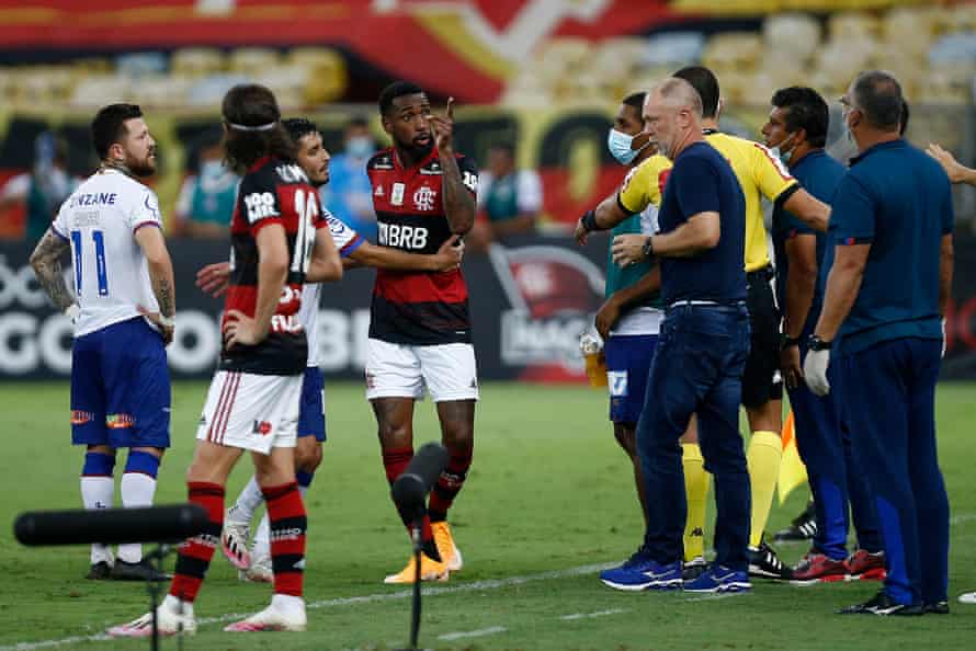 Former Brazil manager Mano Menezes was sacked by Bahia after their game against Flamengo.