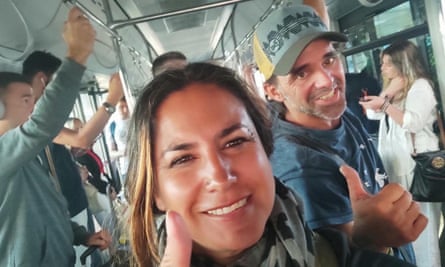 Loren Garcovich from Chile, and her husband, Iván Illaramendi, a Spanish citizen.