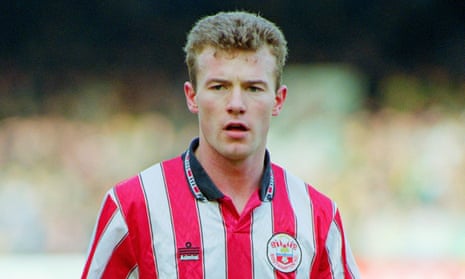 Alan Shearer in action for Southampton in 1988.