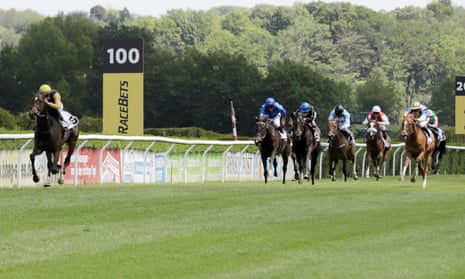 Novemba, with Sibylle Vogt on board, strides ahead of the field to win the German 1,000 Guineas in Dusseldorf in May.