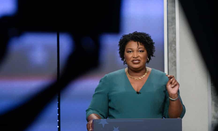 Stacey Abrams in Atlanta, Georgia, on 20 May 2018. As far back as last November, Joe Biden floated four possible running mates, including Abrams. 