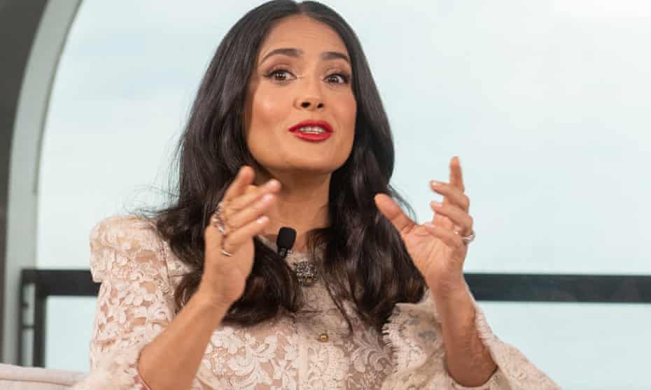 Salma Hayek at the Women in Motion talk at the Cannes film festival on Sunday