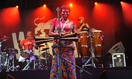 Konono No 1 perfom at the Womad in 2016.