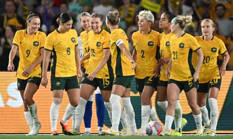 Veteran Michelle Heyman leads demolition job as Matildas love affair ...