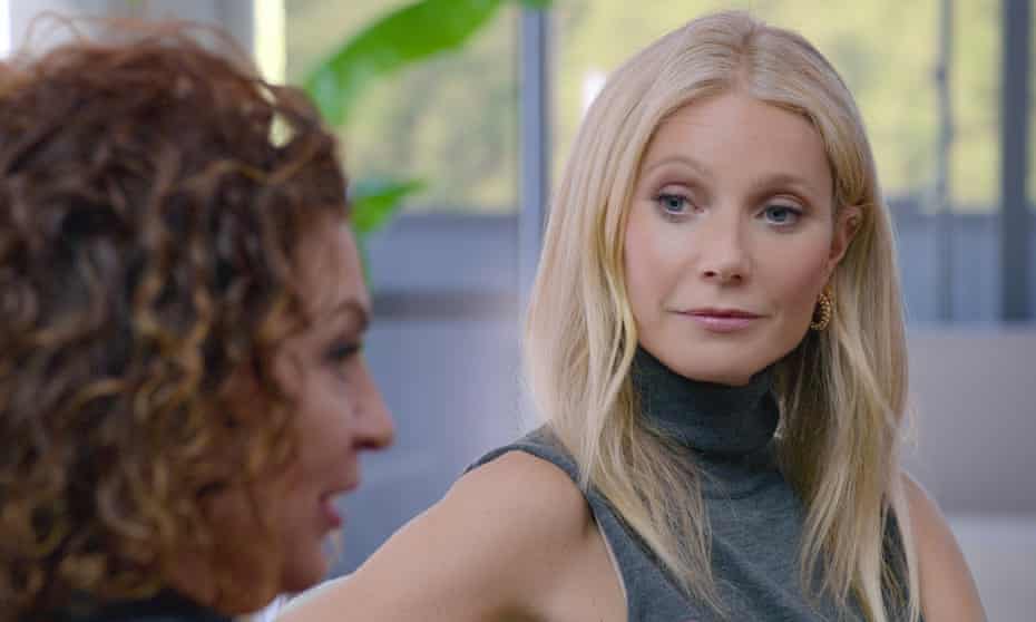 Gwyneth Paltrow with a consultant in Sex, Love and Goop