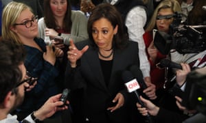 Kamala Harris speaks to reporters in Des Moines, Iowa on 28 January. 5925.jpg?width=300&quality=85&auto=forma