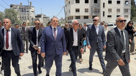 The diplomatic delegation visits the Jenin refugee camp and conducts inspections in the West Bank.