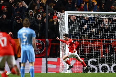 Jo Rankin-Costello of Charlton celebrates after scoring