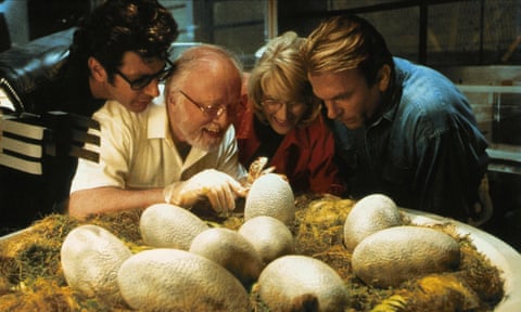 Jeff Goldblum, Richard Attenborough, Laura Dern and Sam Neill in Jurassic Park