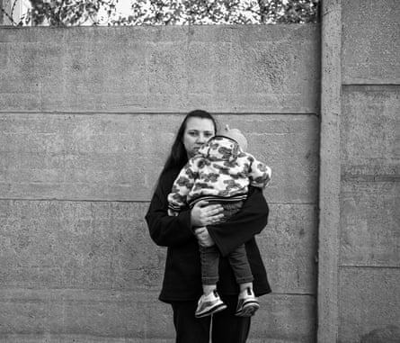 Anyuta Holomb, 30, who is in a penal colony with her two-year-old daughter.