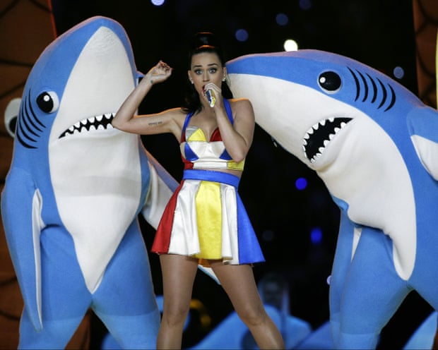 Katy Perry and the sharks
