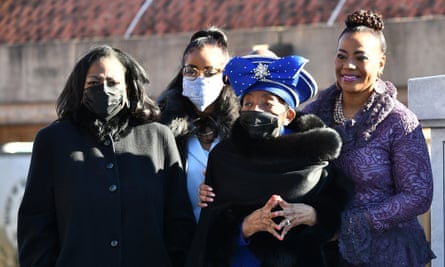 Martin Luther King’s family at a memorial service for the late civil rights leader in Atlanta, Georgia.
