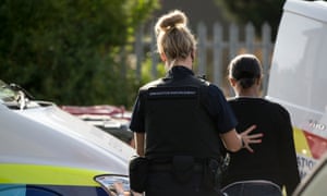 An immigration enforcement operation in Slough in 2014.