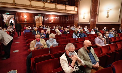 Members of a socially distanced audience in September at London’s Wigmore Hall