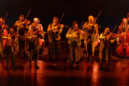 Pekka Kuusisto (centre) and the Norwegian Chamber Orchestra perform DSCH, an all-Shostakovich programme at the Queen Elizabeth Hall in June 2024.