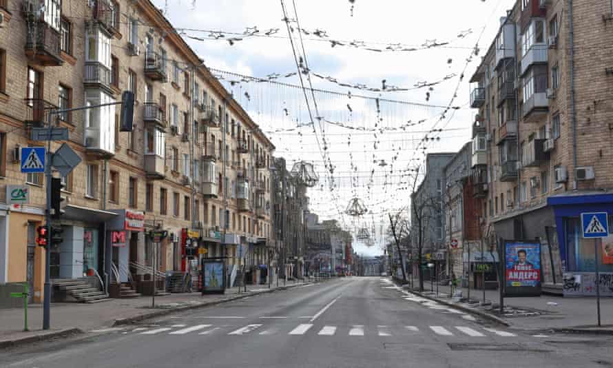 Russian artillery attacks have emptied the streets of Kharkiv