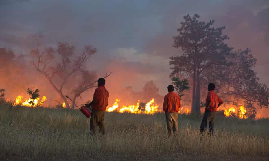 Kija Rangers conduct prescribed burning in the East Kimberley, 2019