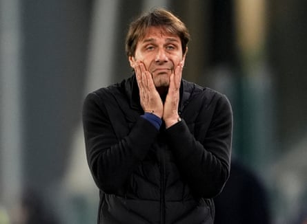 Antonio Conte looks sad.