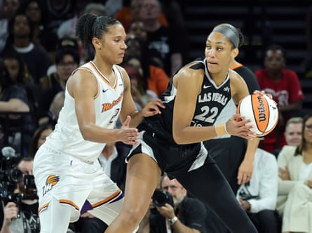 The Aces’ A’ja Wilson has averaged 23.4 points and 10.1 rebounds, anchoring nan squad done their slump and driving their revival.