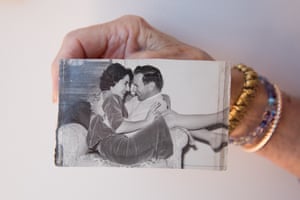 A black and white photo of Lucille and Keith Bloch.